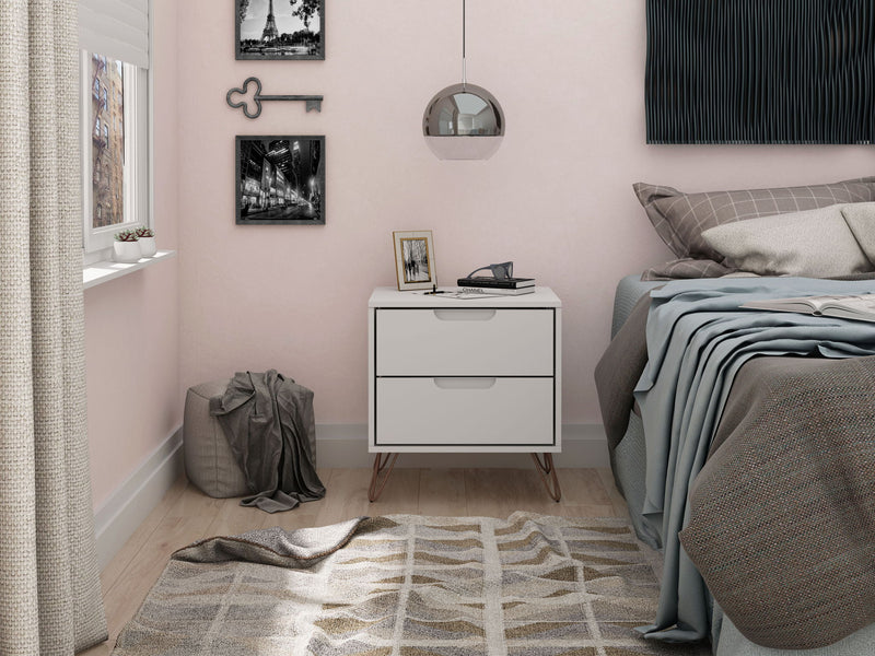 Manhattan Rockefeller - 2-Drawer Nightstand