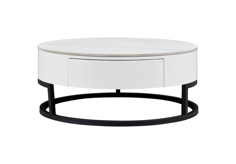 B038 - Coffee Table - White / Black