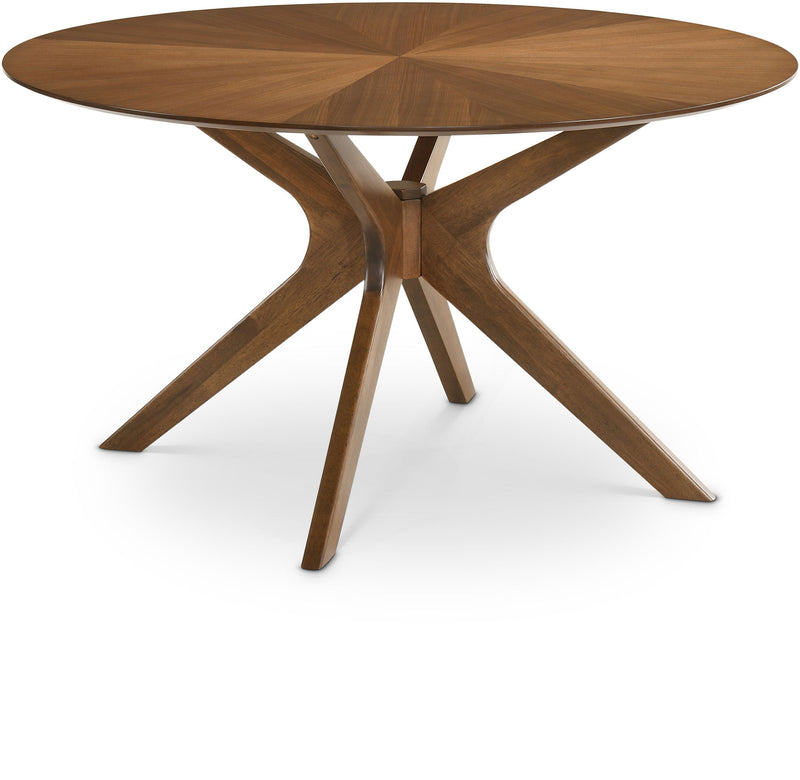 Woodson 54" Walnut Solid Wood And Walnut Veneer Dining Table