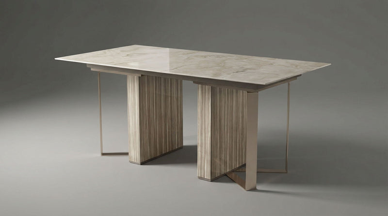 Luce - Dining Table - Beige / Light Brown