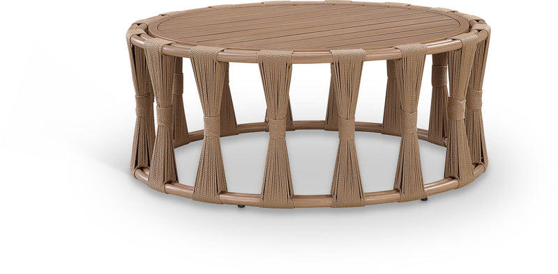 San Pietro Natural Aluminum Outdoor Patio Coffee Table