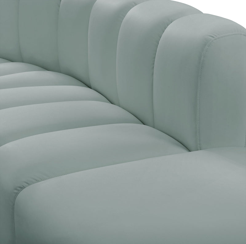 Arc - Faux Leather 6 Piece Modular Sofa