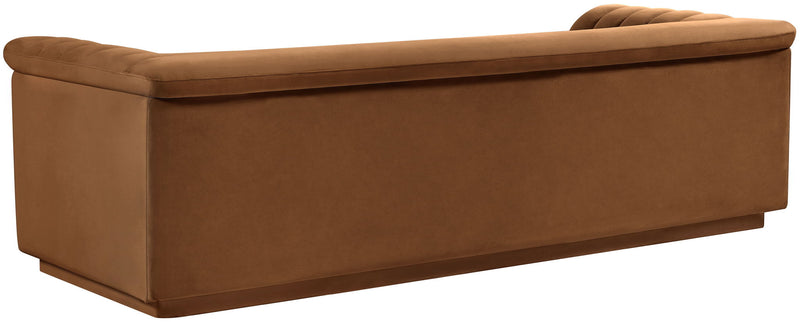 Cascade 94" Saddle Velvet Upholstered Sofa