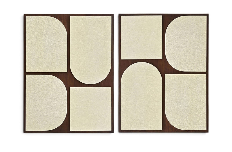 Icon - Mango Wood 2 Piece Wall Art