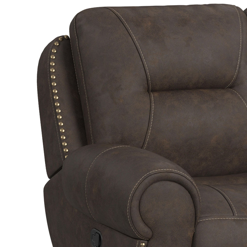 Topeka - Recliner - Rocky Brown