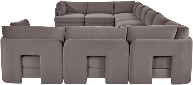 Hammond - Velvet Performance Fabric Upholstered 10 Piece Sectional