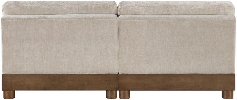 Turin - Chenille Fabric Upholstered Modular Sectional - Taupe