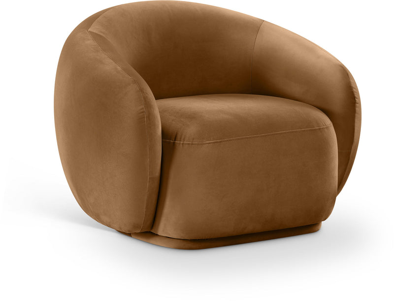 Emery Saddle Velvet Upholstered Chair