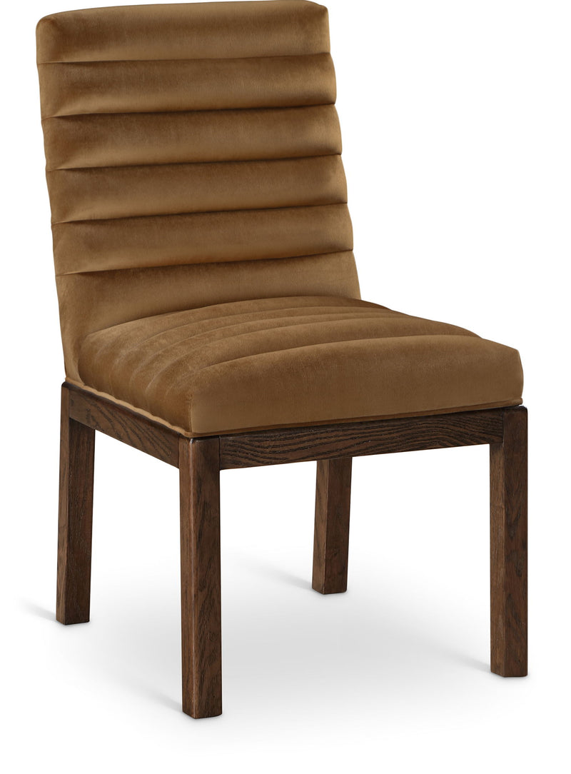 Evelyn Saddle Velvet Upholstered Dining Chair