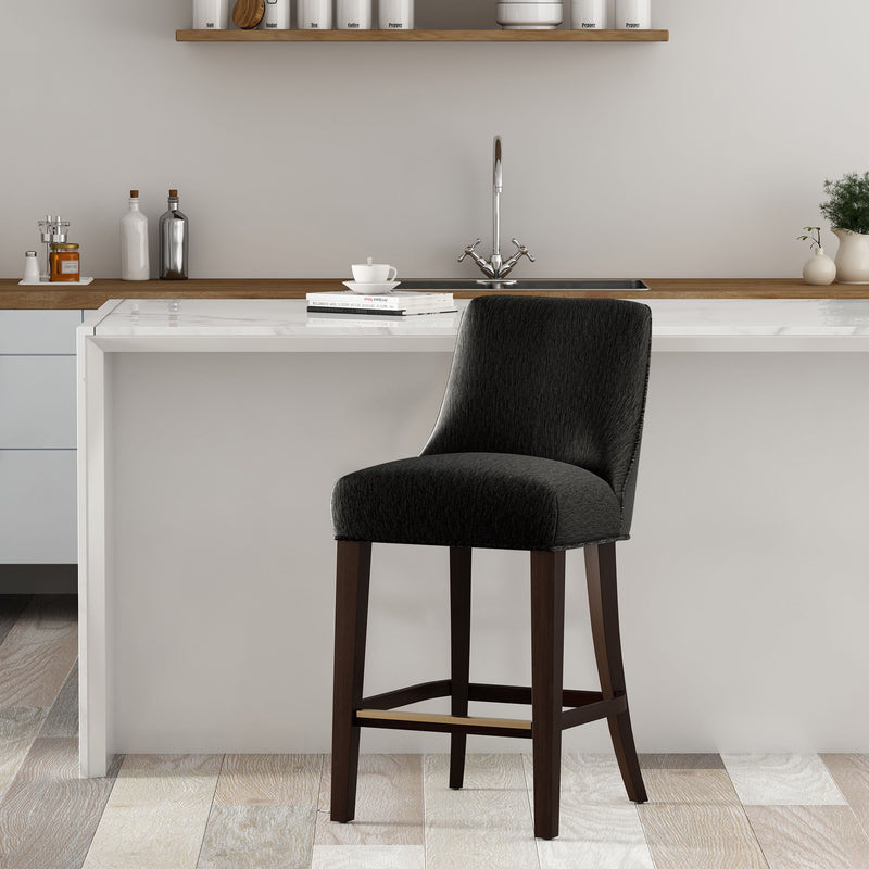 Manhattan Beever - Chenille Wood Stool