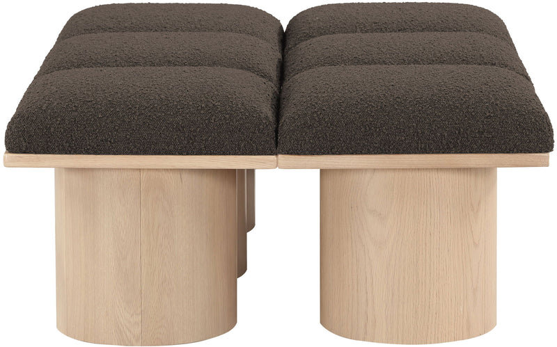 Pavilion - 6 Piece Modular Bench With Natural Base