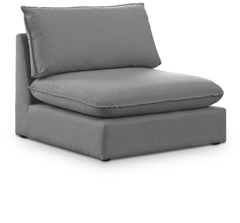 Mackenzie Linen Textured Fabric Upholstered Modular Armless Chair