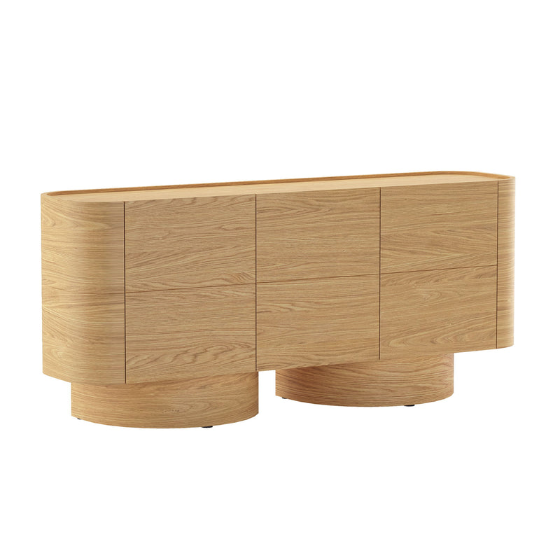 Solis - Solid Wood Sideboard (3-Door) - Natural