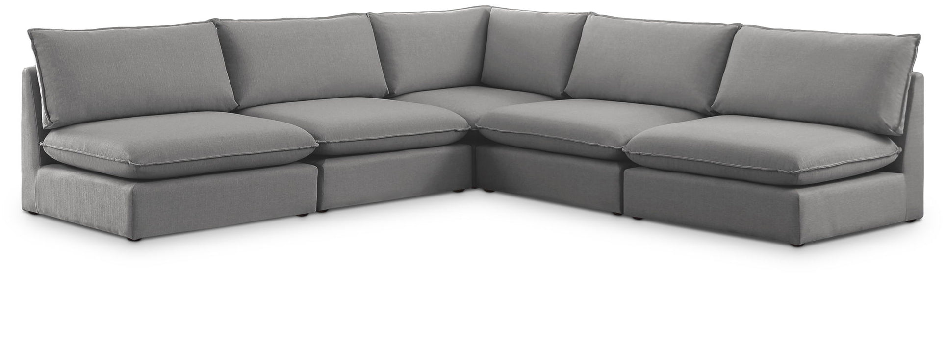 Mackenzie Linen Textured Fabric Upholstered Modular Sectional