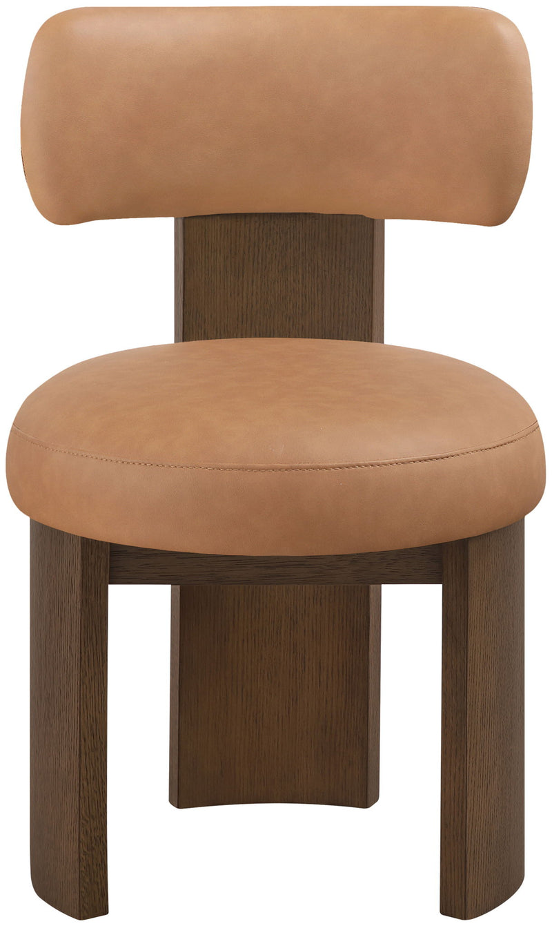 Atelier - Vegan Leather Upholstered Dining Chair (Set of 2) - Painted Brown Frame