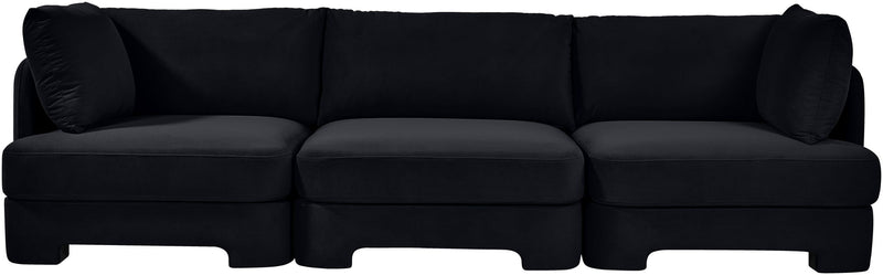 Hammond - Velvet Performance Fabric Upholstered 3 Piece Sofa