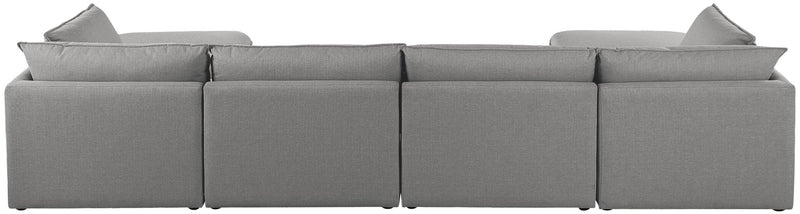Mackenzie Linen Textured Fabric Upholstered Modular Sectional