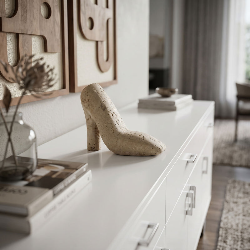 Meryl - Travertine Tabletop Object
