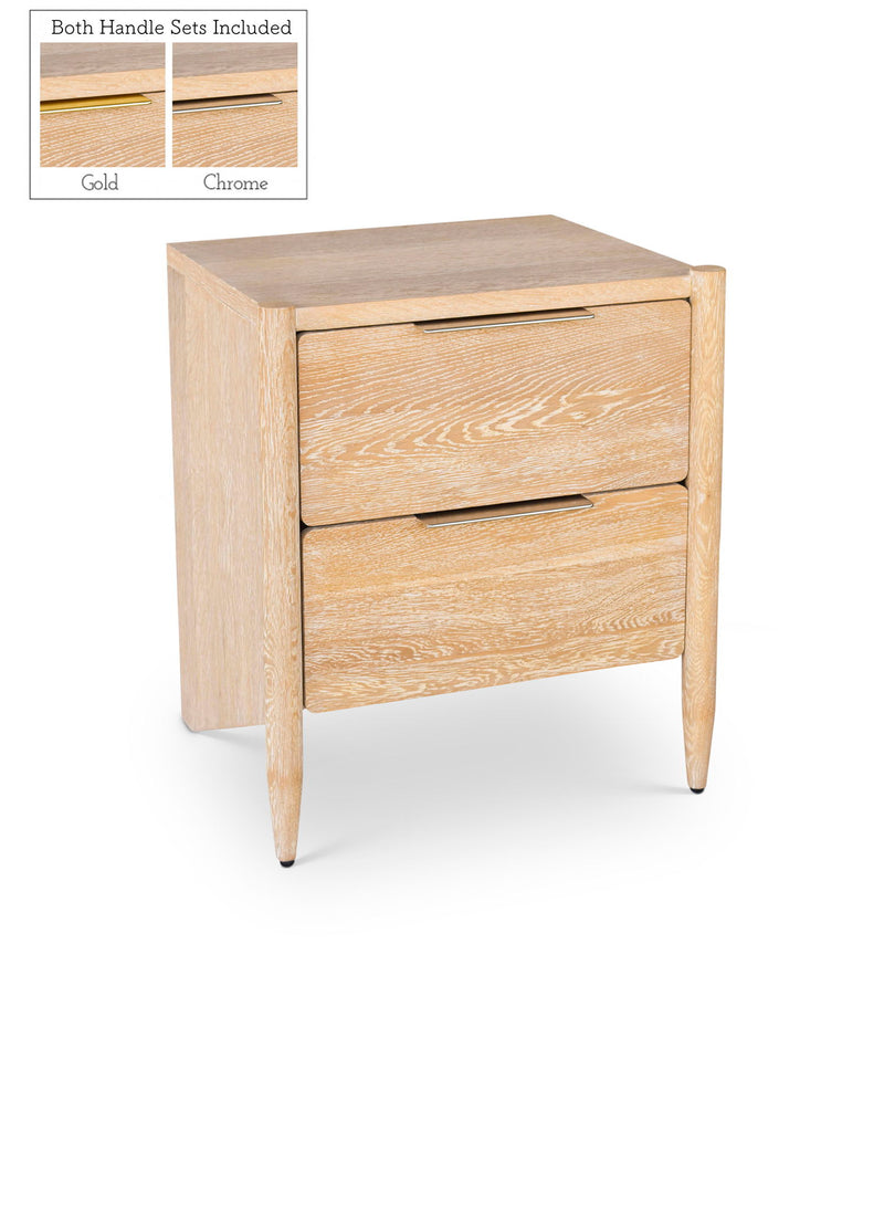 Oakwood White Oak Wood Nightstand