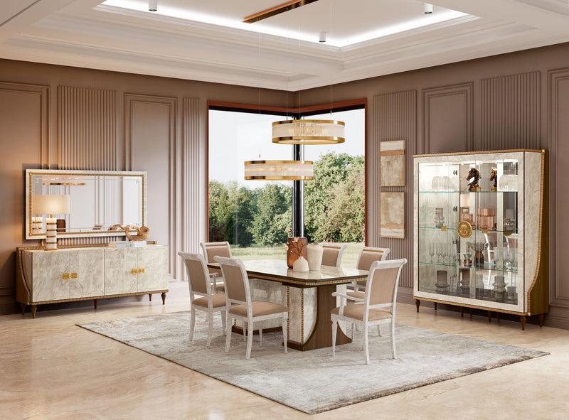 Romantica - 3 Door China - Light Beige / Brown Walnut