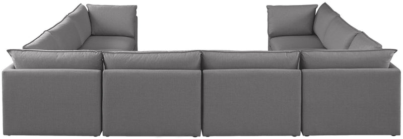 Mackenzie Linen Textured Fabric Upholstered Modular Sectional