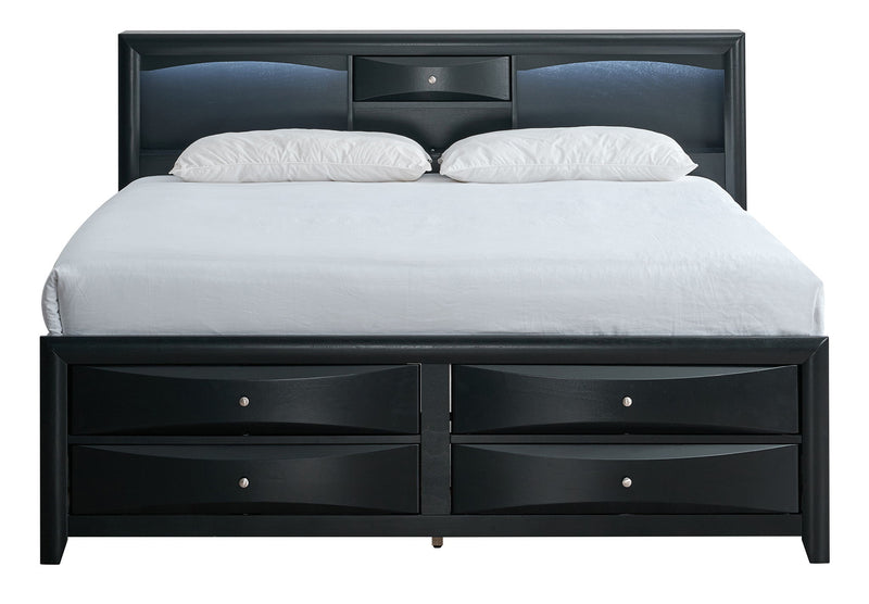 Glory Furniture - Marilla - Storage Bed With Lighting