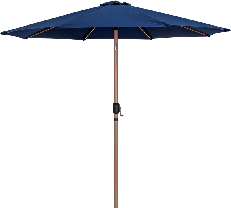 Fiji - Aluminum Patio Umbrella With Round Teak Base
