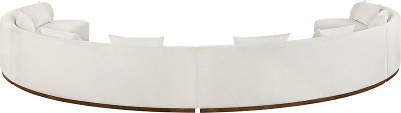 Avanti - Chenille Fabric Upholstered 4 Piece Modular Sectional