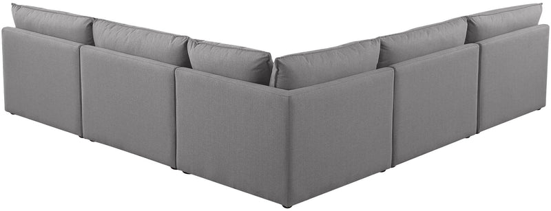 Mackenzie Linen Textured Fabric Upholstered Modular Sectional