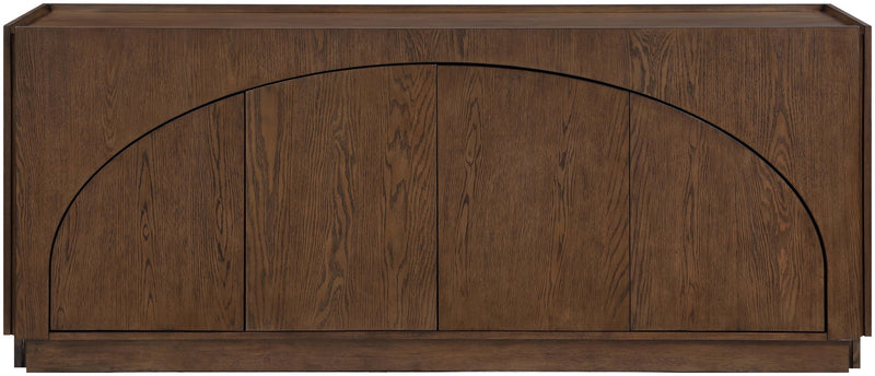 Everson Brown Oak Veneer And Solid Wood Sideboard/Buffet