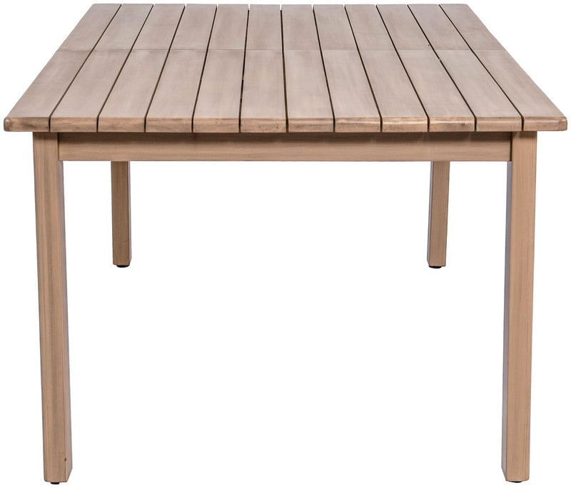 Newport 86.75" / 108" Natural Acacia Wood Outdoor Patio Dining Table
