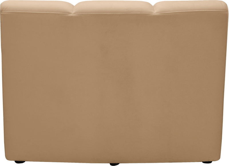 Infinity Camel Velvet Upholstered Modular Chair