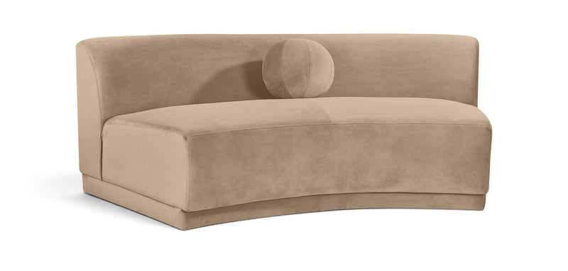 Avra - Velvet Performance Fabric Upholstered Armless Sofa