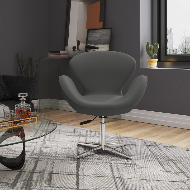Manhattan Raspberry - Swivel Lounge Chair