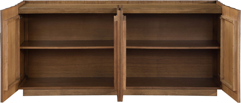Swoon - Oak Veneer And Solid Wood Sideboard / Buffet - Brown