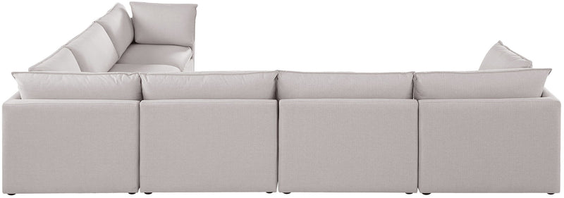 Mackenzie Linen Textured Fabric Upholstered Modular Sectional