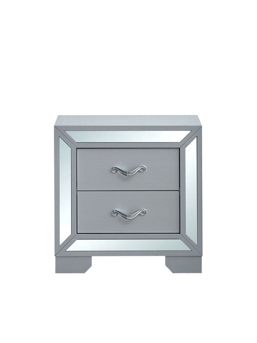 Murry - Nightstand - Silver
