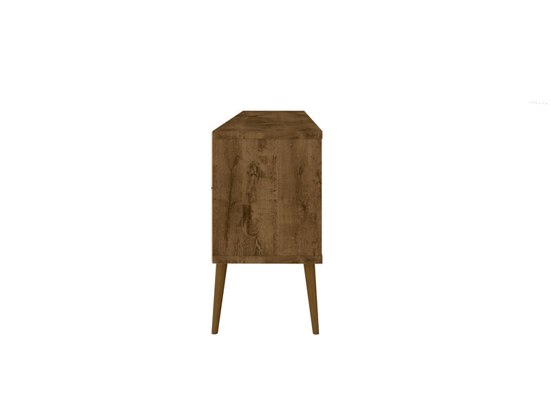 Manhattan Bradley - TV Stand With Rustic Brown Base