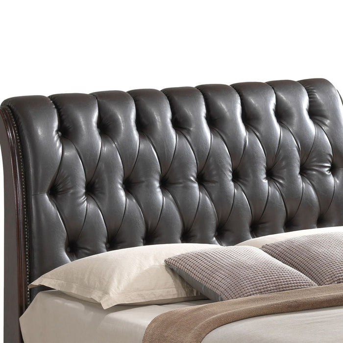 Glory Furniture - LaVita - Faux Leather Upholstered Storage Bed