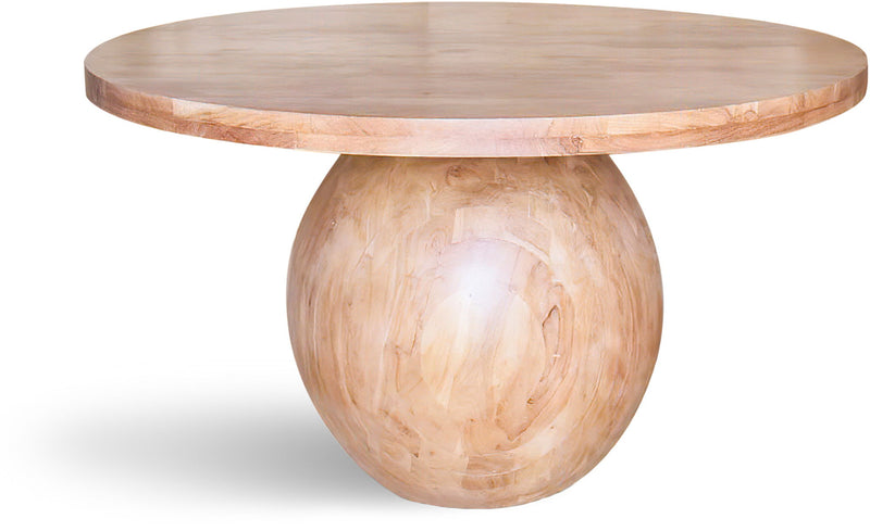 Halton 52" Natural Acacia Wood Dining Table