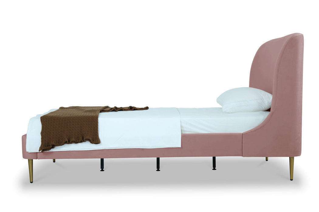 Manhattan Heather - Bed With Gold Legs