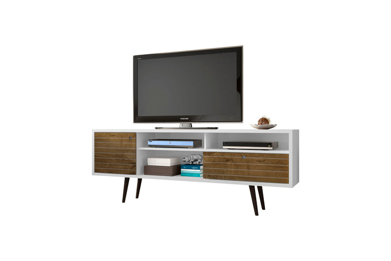 Manhattan Liberty - 71" TV Stand With White Frame