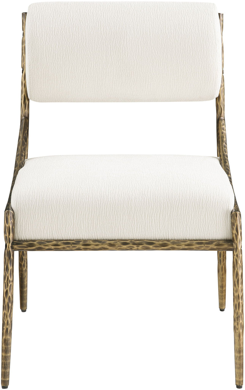 Bastille - Upholstered Dining Side Chair (Set of 2) - Brass Frame
