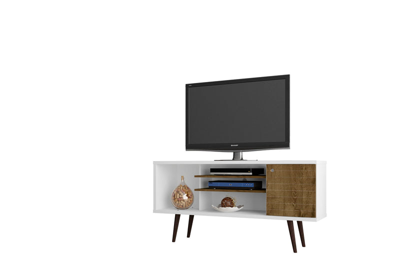 Manhattan Liberty - 53" TV Stand With White Frame