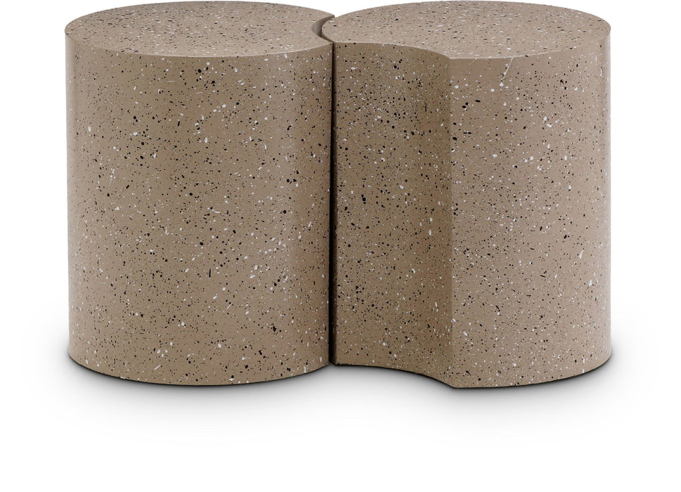 Dimple - End Table - Terazzo Finish