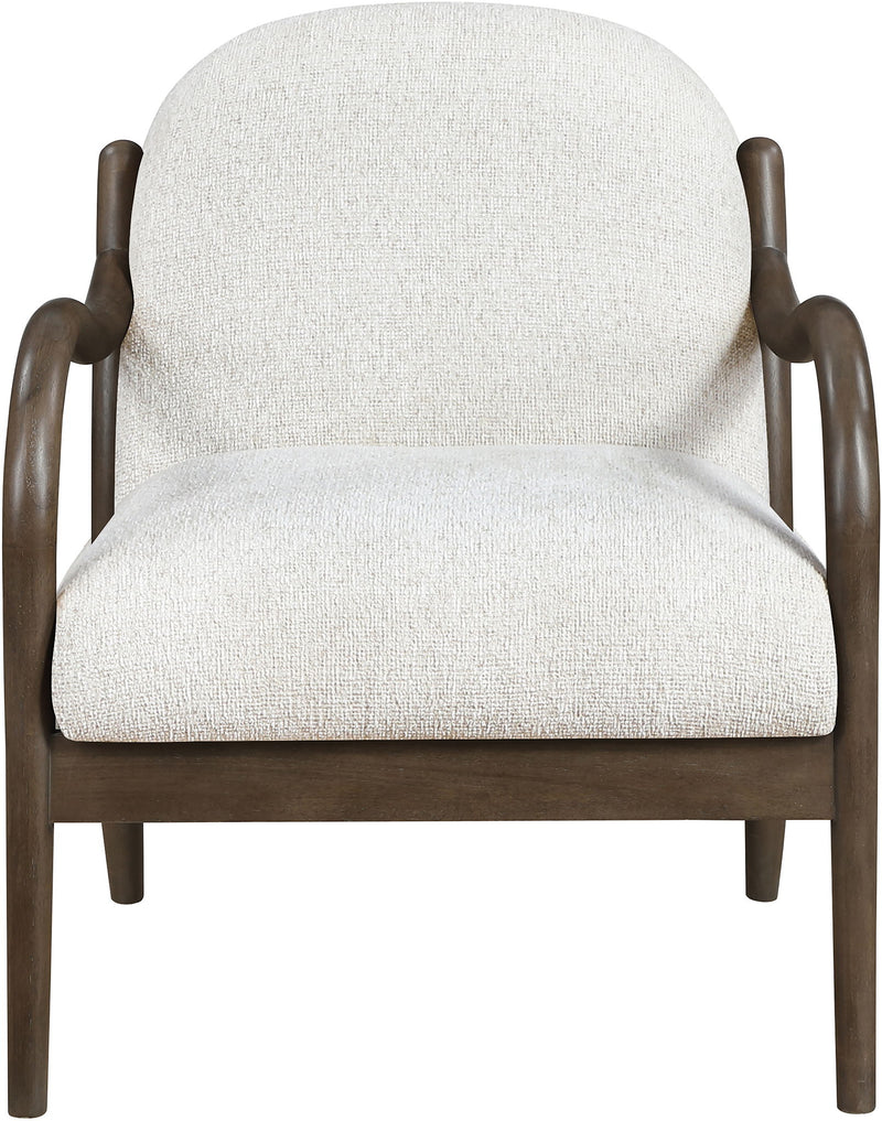 Helmsley - Performance Fabric Upholstered Accent Chair - Brown Frame