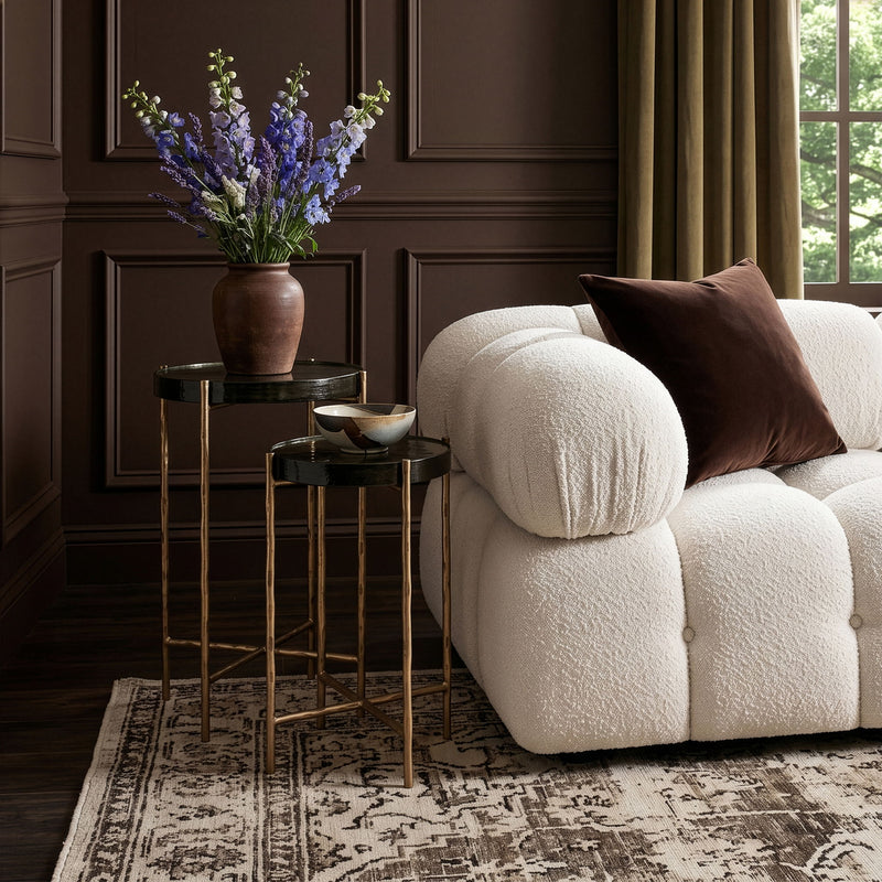 Vetra - Iron Base Bunching End Table - Brass