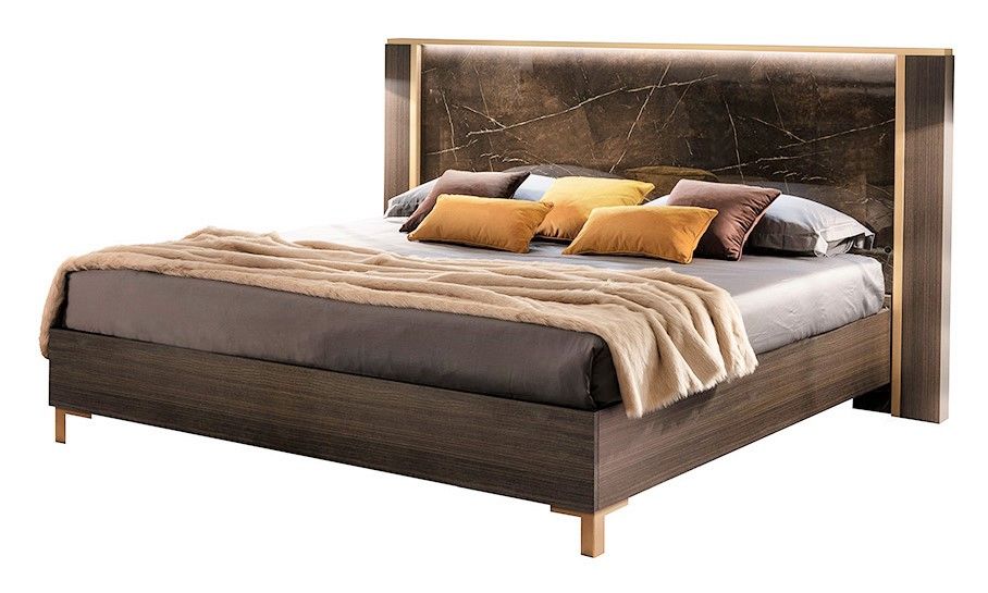 Essenza - Bed With Wooden Headboard