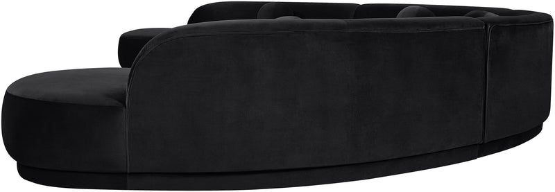 Avra - 189" Velvet Performance Fabric Upholstered Sectional