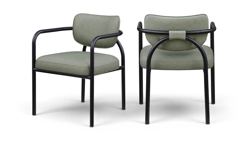 Serava - Vegan Leather Upholstered Dining Chair (Set of 2)